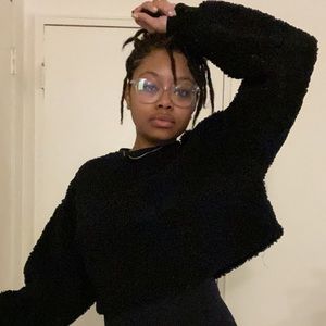 Furry Crop Top Sweater.